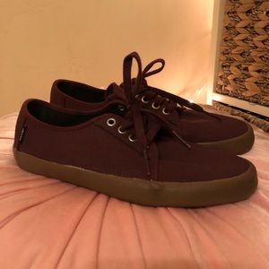 Burgundy red vans